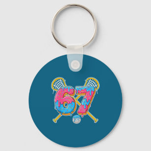 67 Ice Cream Drip Meme Gen Alpha Slang Lacrosse Sr Key Ring