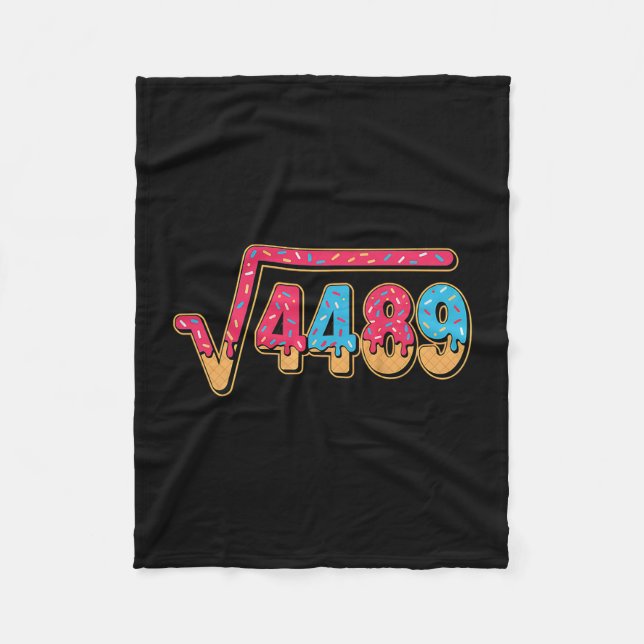 67 Ice Cream Drip Meme Math Teacher School Square  Fleece Blanket (Front)