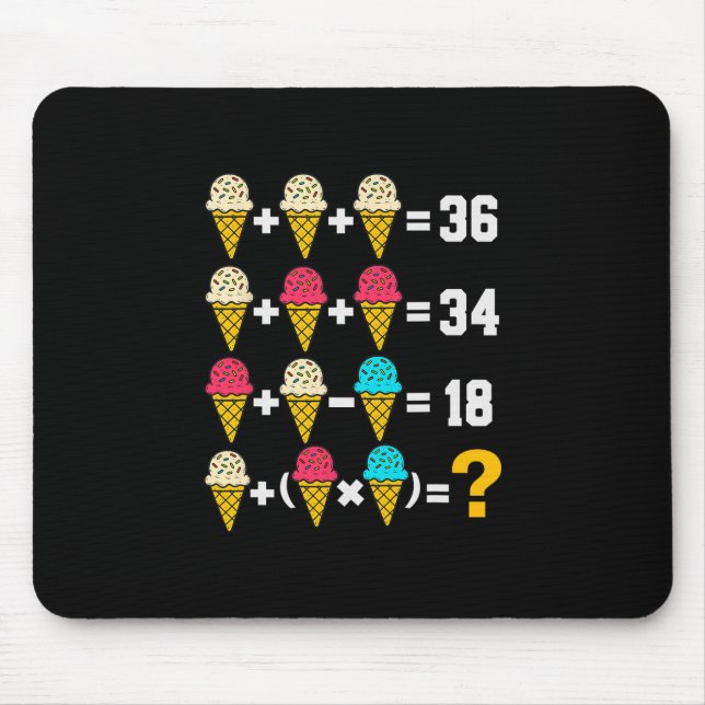 67 Ice Cream Drip Meme Order Of Operations Math Te Mouse Pad (Front)