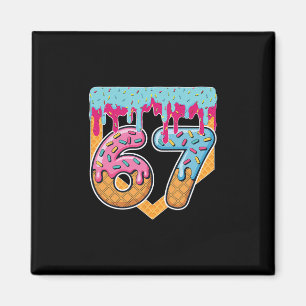67 Ice Cream Drip Meme Six Seven Gen Alpha Slang  Magnet