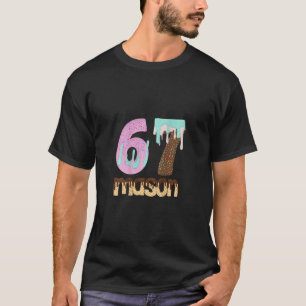 67 Ice Cream Drip Meme Six Seven Gen Alpha Slang T T-Shirt