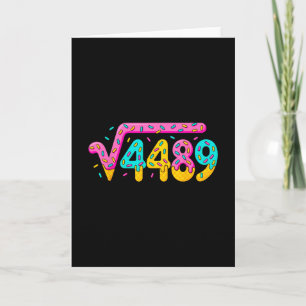 67 Ice Cream Drip Meme Square Root 4489 Slang Math Card