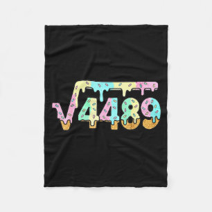 67 Ice Cream Drip Meme Square Root 4489 Slang Math Fleece Blanket