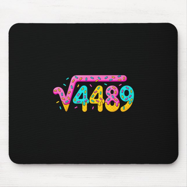 67 Ice Cream Drip Meme Square Root 4489 Slang Math Mouse Pad (Front)