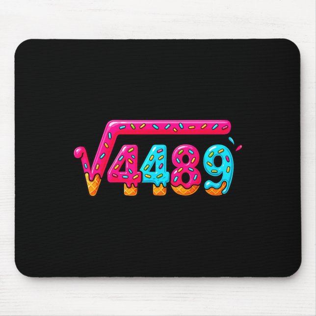 67 Ice Cream Drip Meme Square Root 4489 Slang Math Mouse Pad (Front)