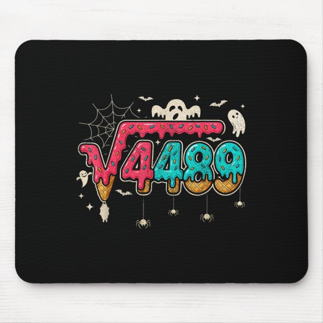 67 Ice Cream Drip Meme Square Root 4489 Slang Math Mouse Pad (Front)
