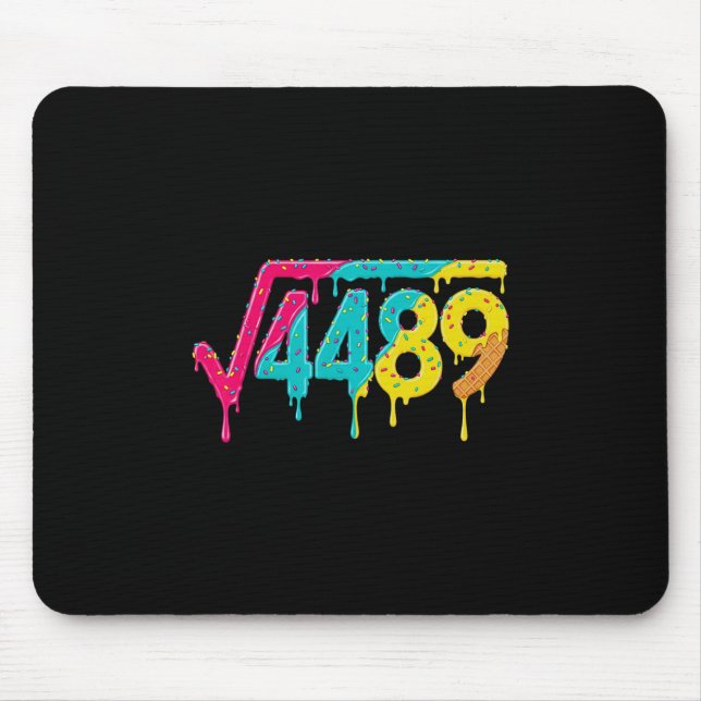 67 Ice Cream Drip Meme Square Root 4489 Slang Teac Mouse Pad (Front)