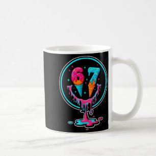67 Ice Cream Drip Number 67 Player 67th Birthday Coffee Mug