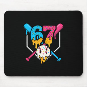 67 Ice Cream Drip Sell Meme Six Seven Gen Alpha Sl Mouse Pad