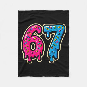 67 Ice Cream Meme Six Seven Fleece Blanket