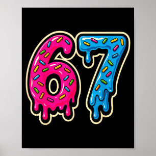 67 Ice Cream Meme Six Seven Poster