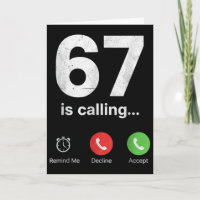 67 Is Calling Funny Gen Z Slang Meme Phone Screen
