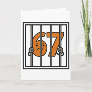 67 Is Not Allowed Six Seven Bynned By Teacher Funn Card