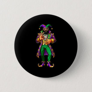67 Jester Man Mardi Gras Six Seven Meme Gen Alpha  6 Cm Round Badge