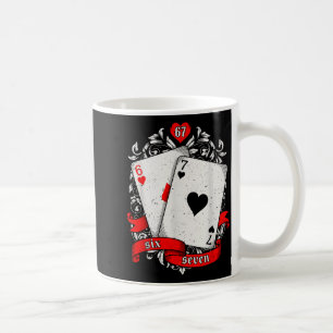 67 Ker Meme Card Art Lucky Hand Retro Aesthetic De Coffee Mug