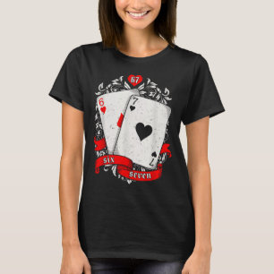 67 Ker Meme Card Art Lucky Hand Retro Aesthetic De T-Shirt