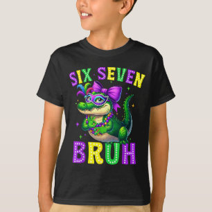 67 Mardi Gras Alligator Mardigator Six Seven Bruh T-Shirt