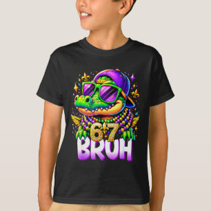 67 Mardi Gras Alligator Mardigator Six Seven Bruh T-Shirt