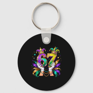 67 Mardi Gras Meme Carnival Party Quote _3 Key Ring