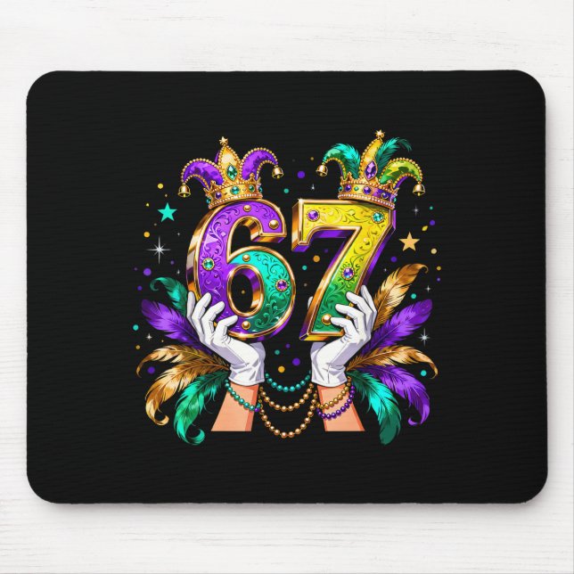 67 Mardi Gras Meme Carnival Party Quote _3  Mouse Pad (Front)
