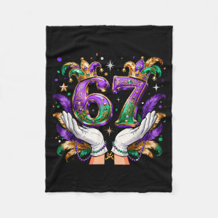 67 Mardi Gras Meme Carnival Party Quote  Fleece Blanket