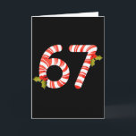 67 Mas Meme Candy Cane Six Seven Kids Men Women Ch Card<br><div class="desc">67 Mas Meme Candy Cane Six Seven Kids Men Women Christmas _1</div>