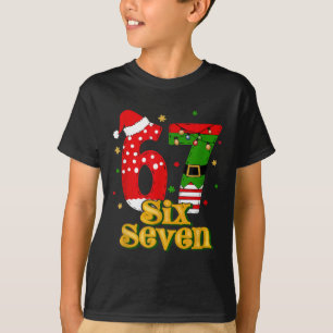 67 Mas Meme Candy Cane Six Seven Kids Men Women Ch T-Shirt