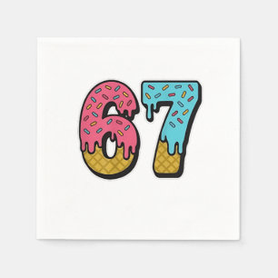 67 Mason Let's Get Sandy Funny Napkin
