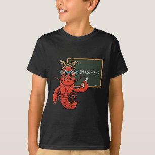 67 Math Equation Teacher Crawfish 6 7 Mardi Gras M T-Shirt