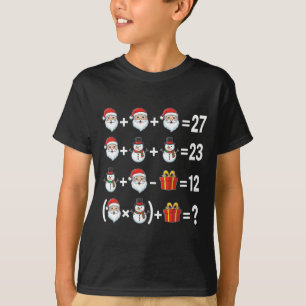 67 Math Teacher Christmas Meme Six Seven Quiz Equa T-Shirt