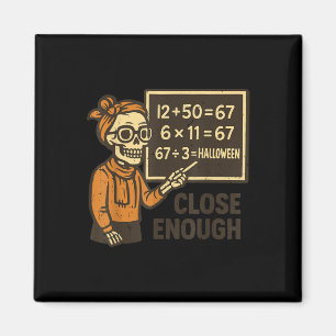 67 Math Teacher Halloween Costume Mathematic Math Magnet