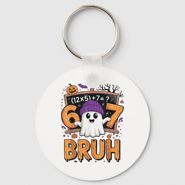 67 Math Teacher Halloween Costume Mathematics Math Key Ring (Front)