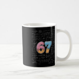 67 Math Teacher Mathematics 67th Number Ice Cream Coffee Mug