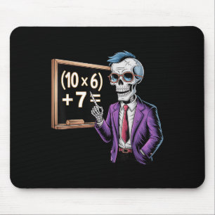 67 Math Teacher Meme Brainrot Six Seven Halloween  Mouse Pad