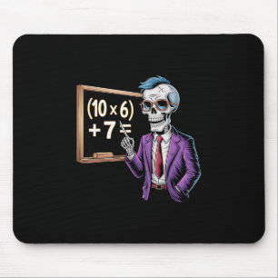 67 Math Teacher Meme Brainrot Six Seven Halloween  Mouse Pad