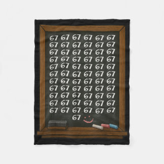67 Math Teacher Overload Six Seven Brainrot Meme C Fleece Blanket