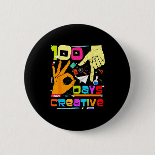 67 Meme 100 Days Of School Creative Kids Teachers 6 Cm Round Badge