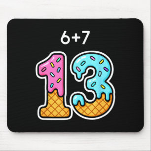 67 Meme 13th Birthday Icecream Cone Cute Teen Girl Mouse Pad