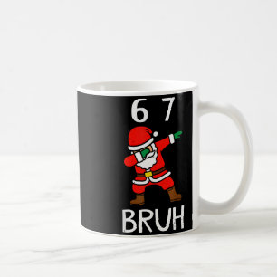 67 Meme 6 7 Funny Christmas Dabbing Santa Six Seve Coffee Mug
