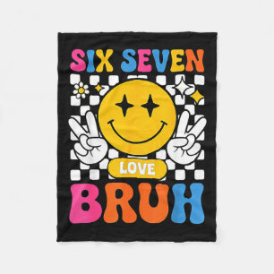 67 Meme 6 7 Six Seven Bruh  Fleece Blanket