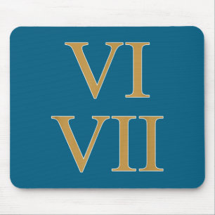 67 Meme 6 7 Six Seven Latin Number Roman Numerals Mouse Pad