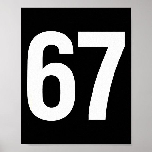67 Meme Alpha Gen-z Aura Energy Style  Poster (Front)