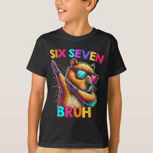 67 Meme Capybara Six Seven Bruh Capybara Kids Boys T-Shirt