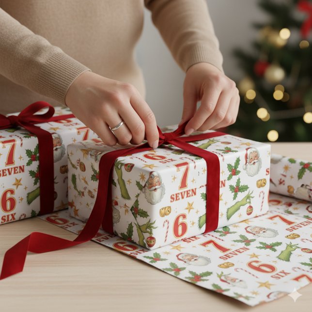67 Meme Christmas Funny Holiday Gift Wrapping Paper (Creator Uploaded)