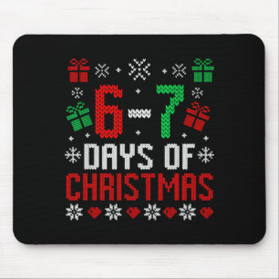 67 Meme Christmas Holiday Funny Six Seven Xmas Ugl Mouse Pad