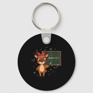 67 Meme Christmas Reindeer Funny 6 7 Teacher Men W Key Ring