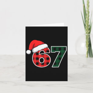 67 Meme Christmas Six Seven  Card