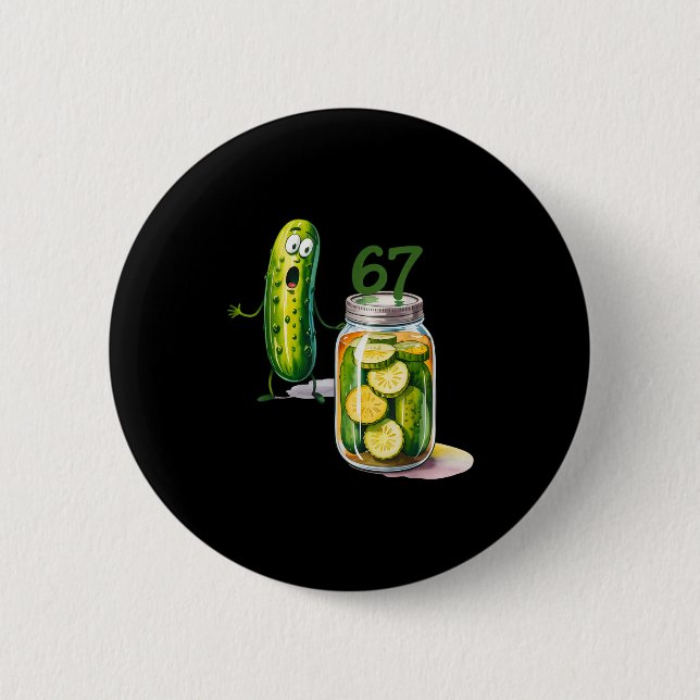 67 Meme Ckle Surprise A Jar Of Sliced Ckles Cuber  6 Cm Round Badge (Front)