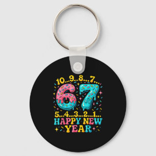 67 Meme Countdown Happy New Year Funny Drip Number Key Ring