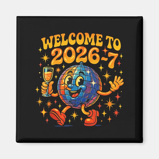 67 Meme Countdown Happy New Year Funny Drip Number Magnet (Front)